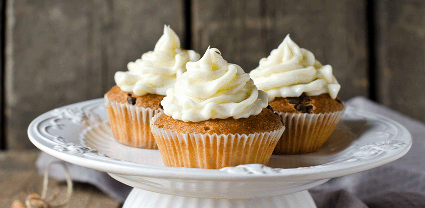 Carrot Muffins with Cream Cheese Frosting - Pyure