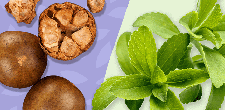 monk fruit compared to stevia leaf extract - battle of sugar substitutes