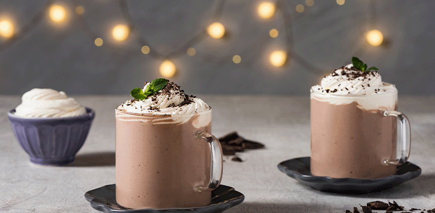 Peppermint Coconut Hot Chocolate - Pyure
