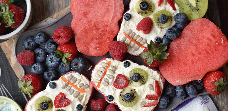 Pyure Watermelon Skulls (Free of Refined Sugar) recipe
