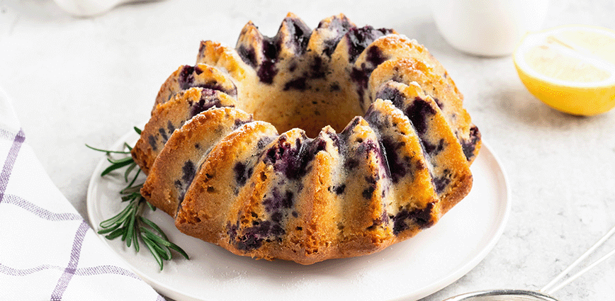 Lemon Blueberry Pound Cake - Pyure