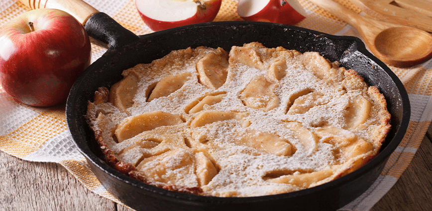 Puffed Apple Pancakes Recipe with Stevia