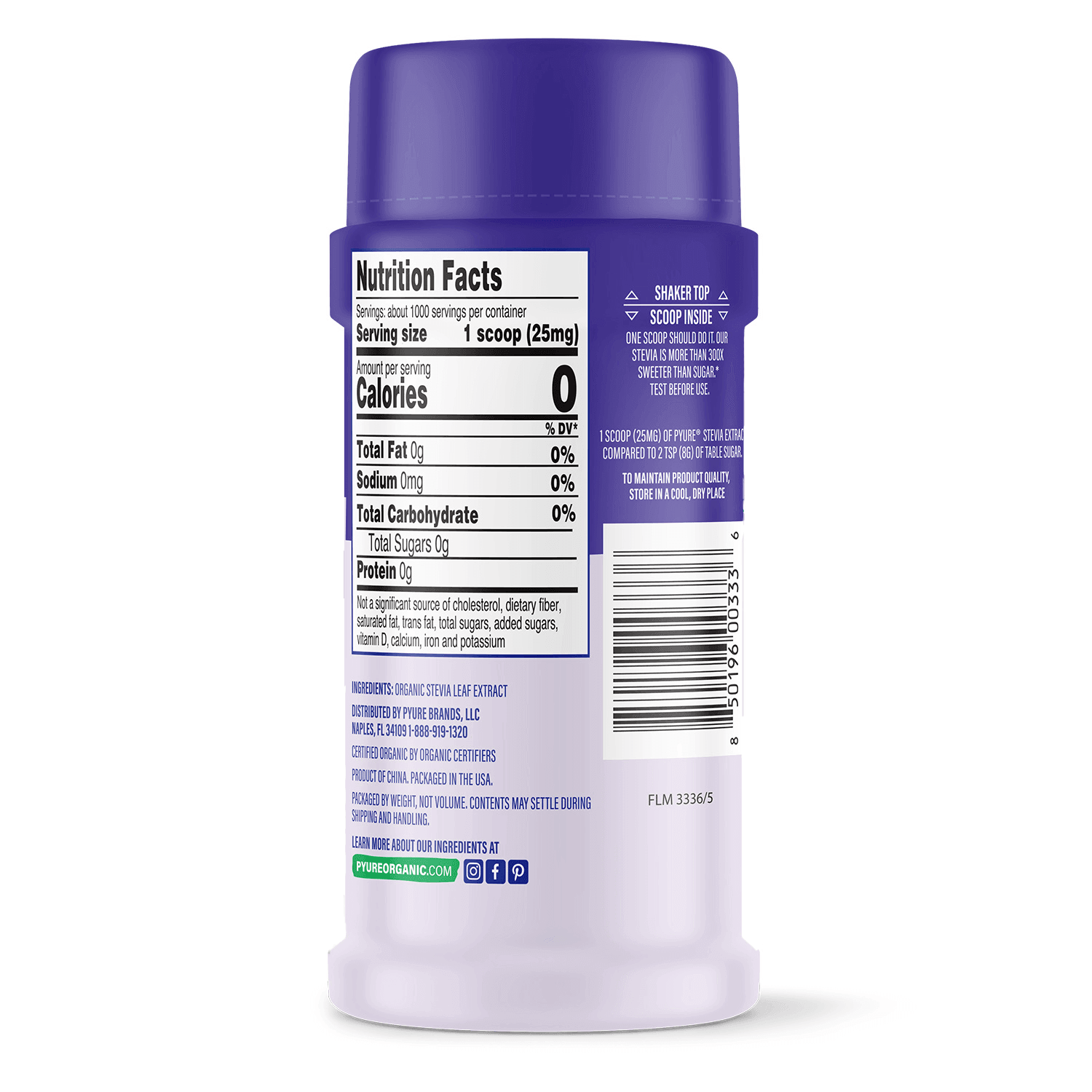 Organic Stevia Sweetener Extract - Pyure