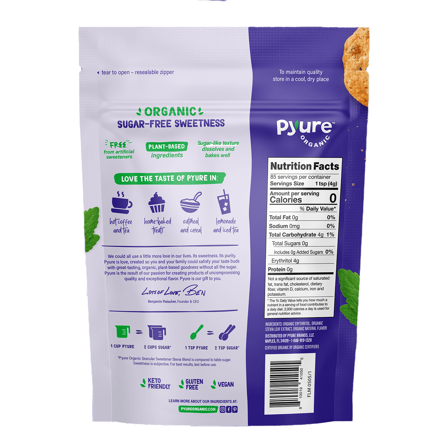 Organic Granular Stevia Blend - Pyure