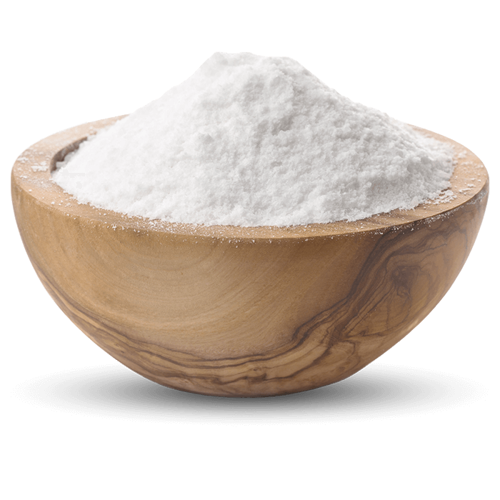 Bowl full of allulose sweetener.  Low intensity sweetener with a similar taste an texture as sugar. A great sugar substitute. 