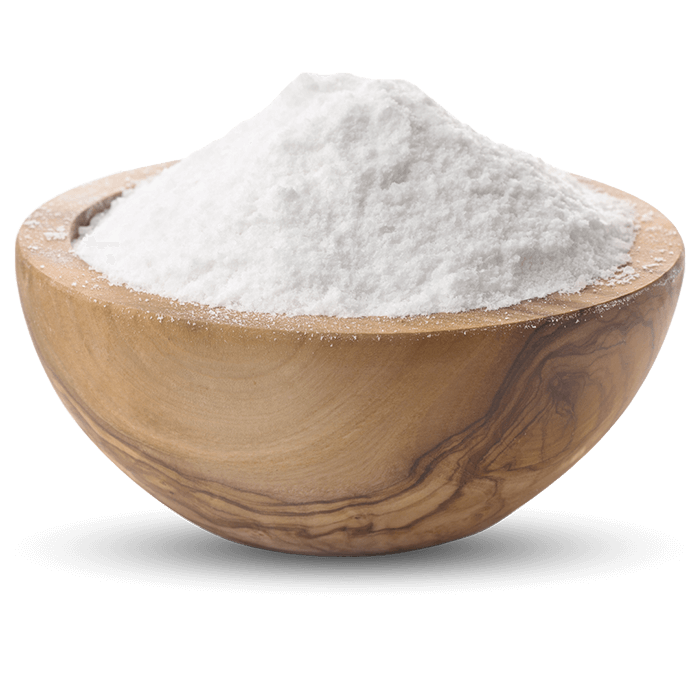 Bowl full of allulose sweetener. Low intensity sweetener with a similar taste an texture as sugar. A great sugar substitute.