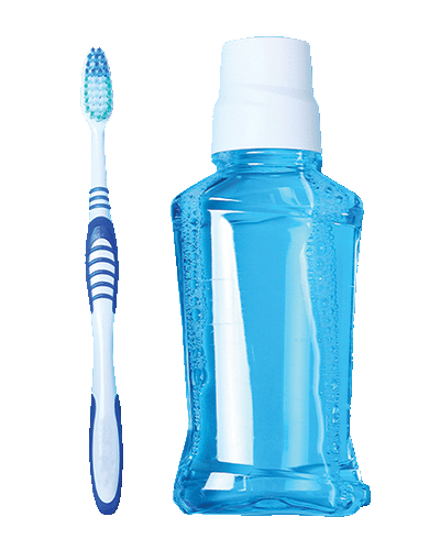 mouthwash and oral care products made with erythrital