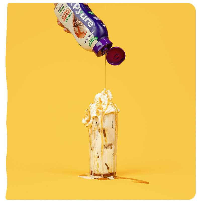 Pyure Sugar-free Caramel Syrup. Discover our story to a sugar-free lifestyle revolution.