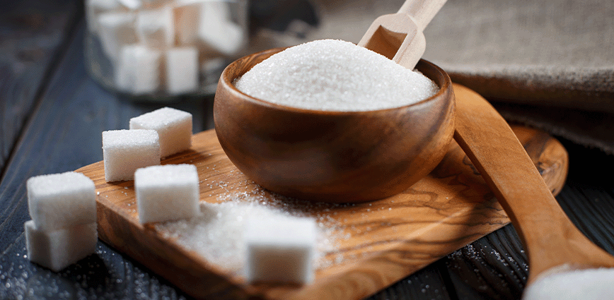 bowl of sugar and sugar cubes an inflammation cause