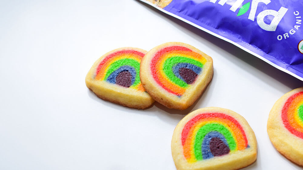 Sugar-Free Rainbow Cookies Recipe with Pyure granulated sweetener