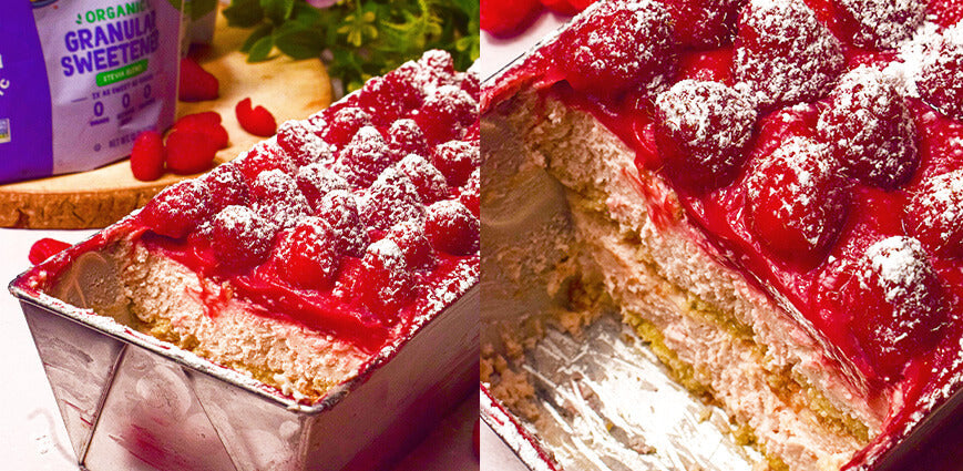 Keto Low-Sugar Raspberry Tiramisu made from Pyure Recipe