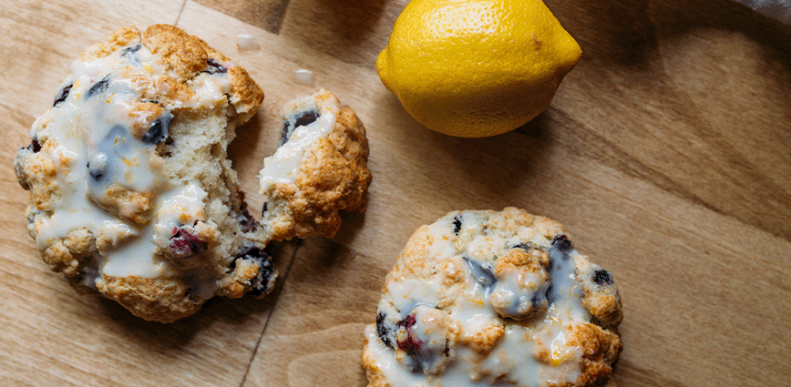 Lemon Blueberry Scones sugar free recipe