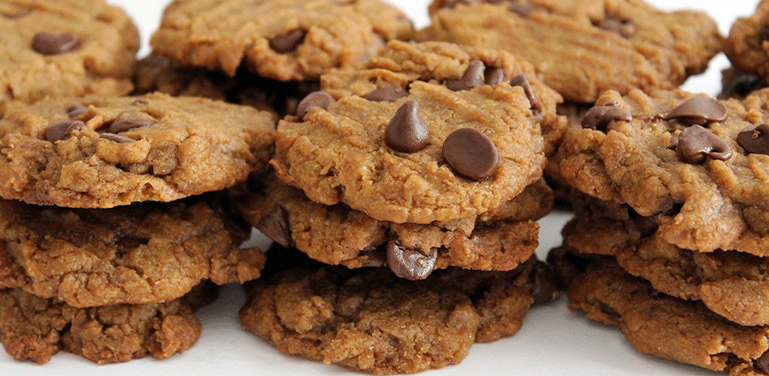 peanut butter chocolate chip cookies - see the sugar free recipe