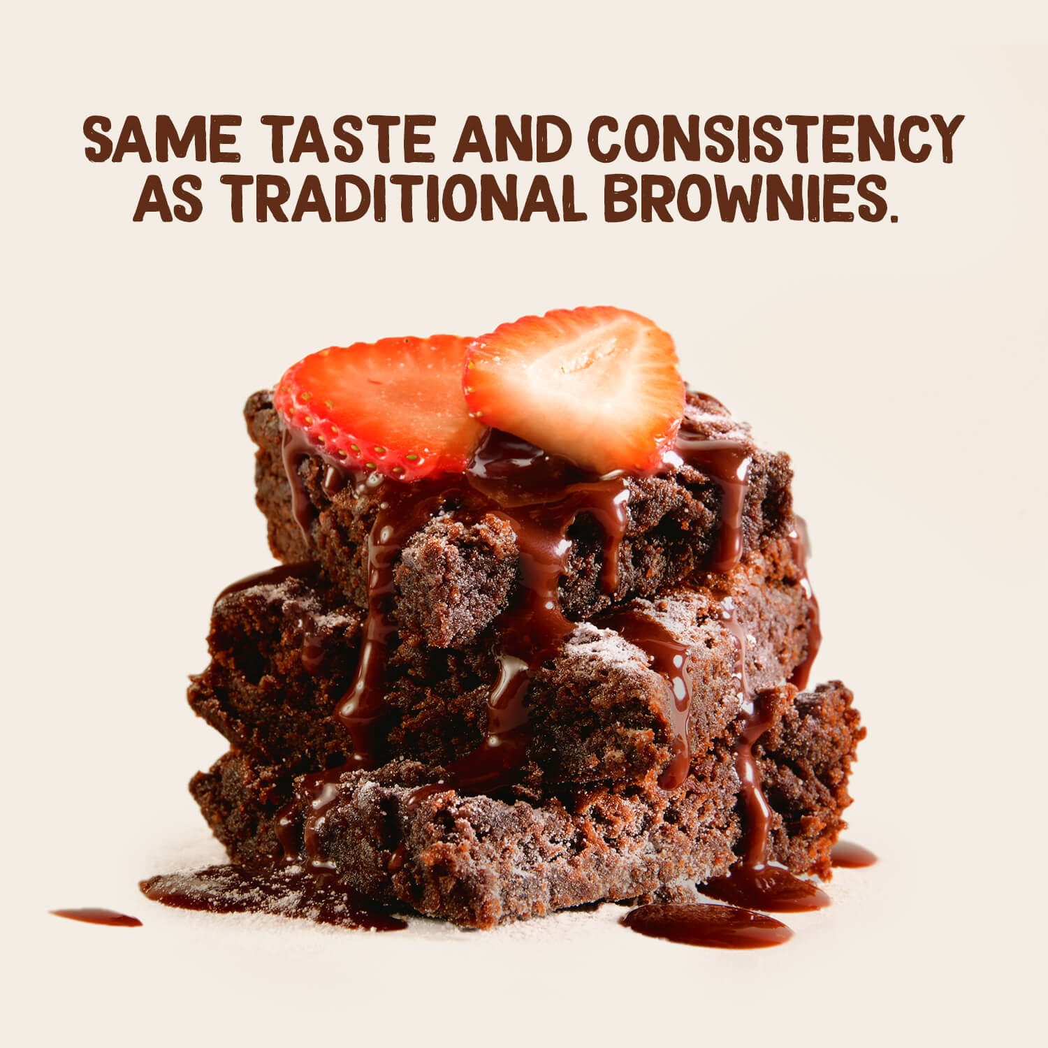 sugar free mix with same taste and consistency as traditional brownies