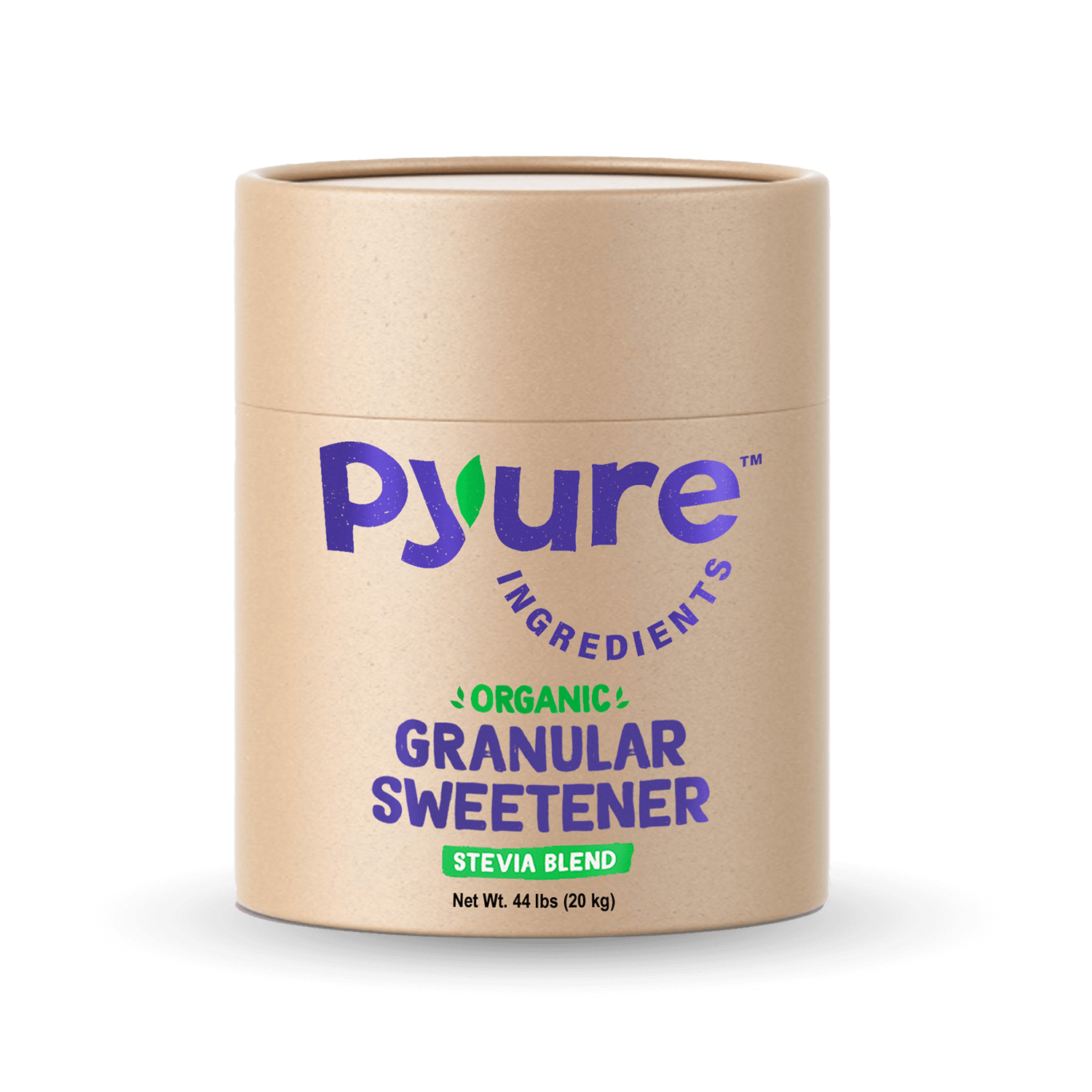 Pyure Organic Commercial Granular Stevia Blend for food and beverage business. Bulk Wholesale size 44lb. 