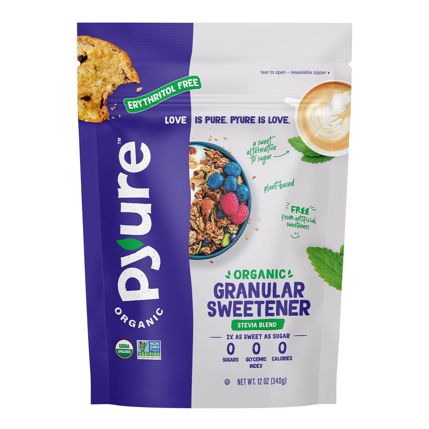 Organic Granular Stevia Blend - Erythritol Free