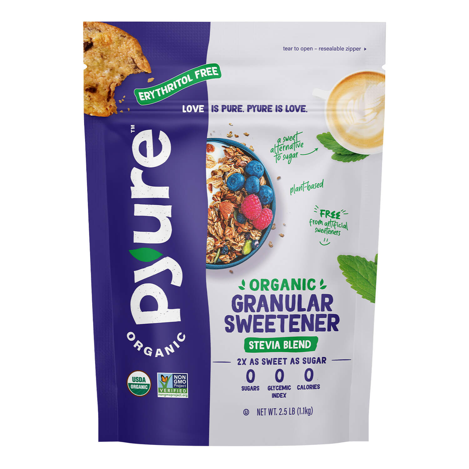 Organic Granular Stevia Blend - Erythritol Free