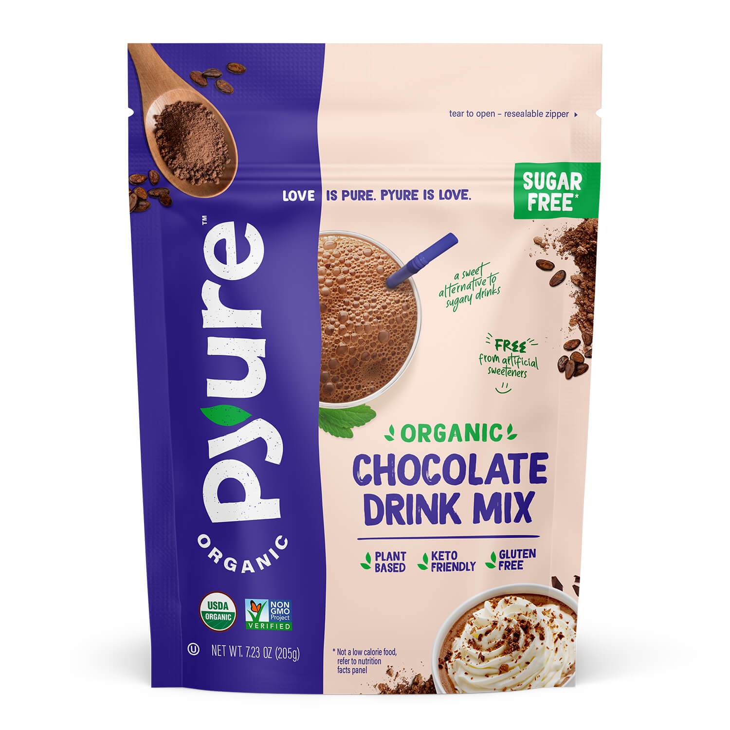 Organic Chocolate Drink Mix With Cocoa - Pyure