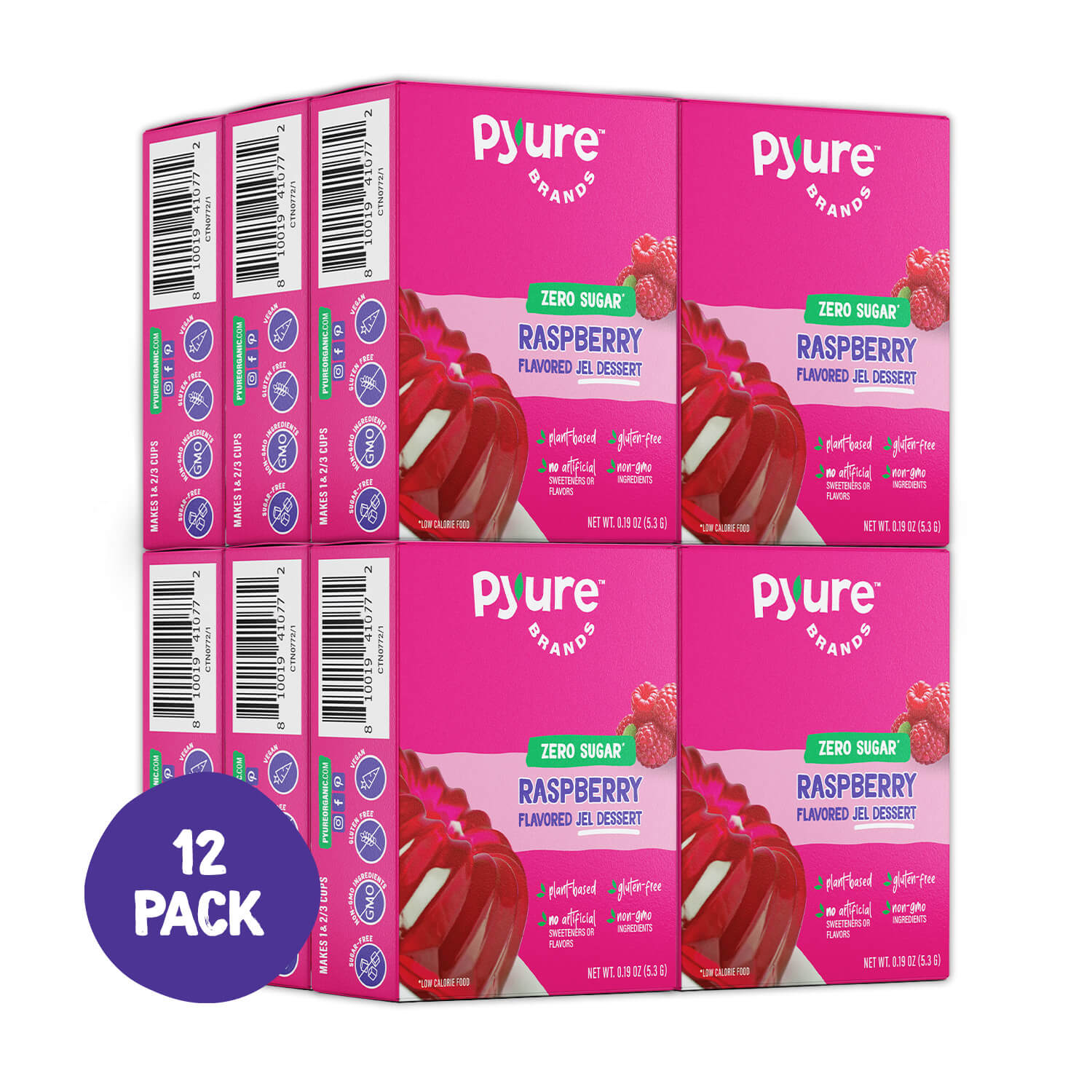 Raspberry Flavored Jel Dessert