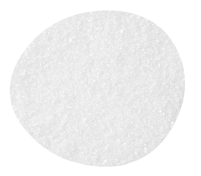 Allulose sweetener crystal granules.