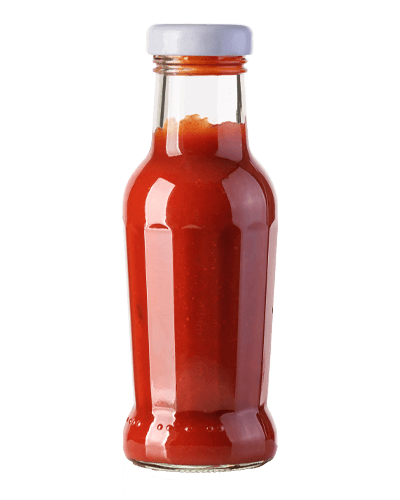 Bottle of ketchup.  Pyure Wholesale ingredients are perfect for food and beverages applications.
